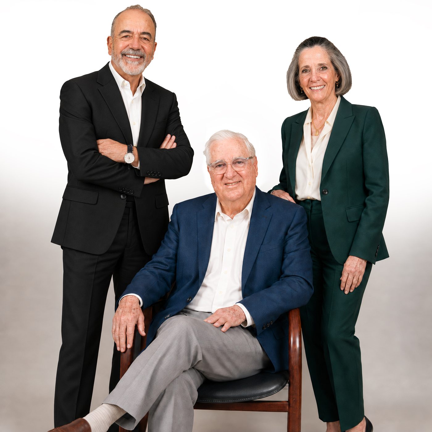 Partners of Méndez Badillo + Ferrer: Luis V. Badillo, Rafael G. Méndez and Pilarín Ferrer
